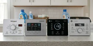 "Whirlpool Samsung LG GE appliance brand comparison for error code guide."